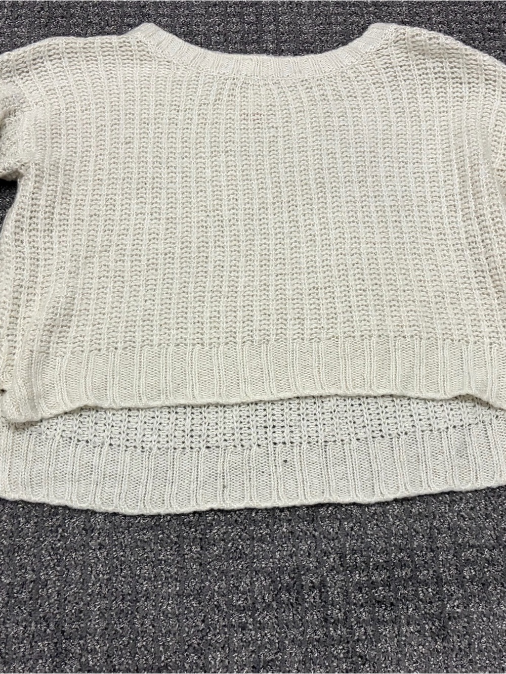 Soft Knit Crew Sweater - Cream
